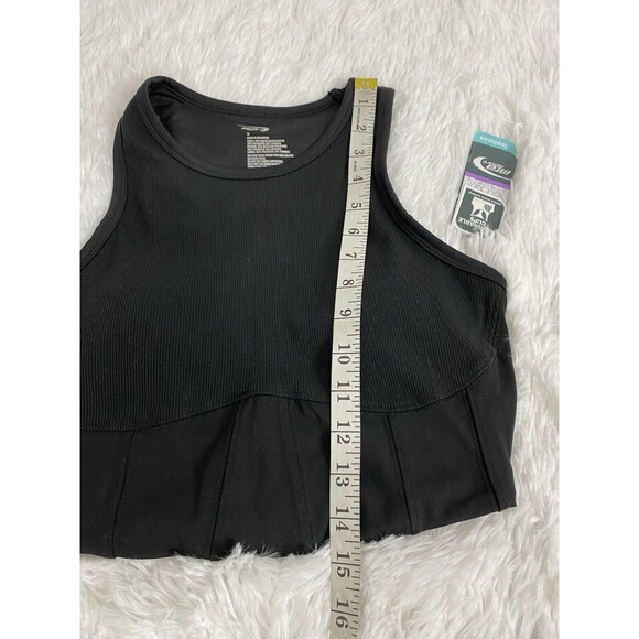 MTA SPORT Bra Tank Top Size S Black Fast Dri Performance Workout Yoga Exercise - Picture 5 of 11